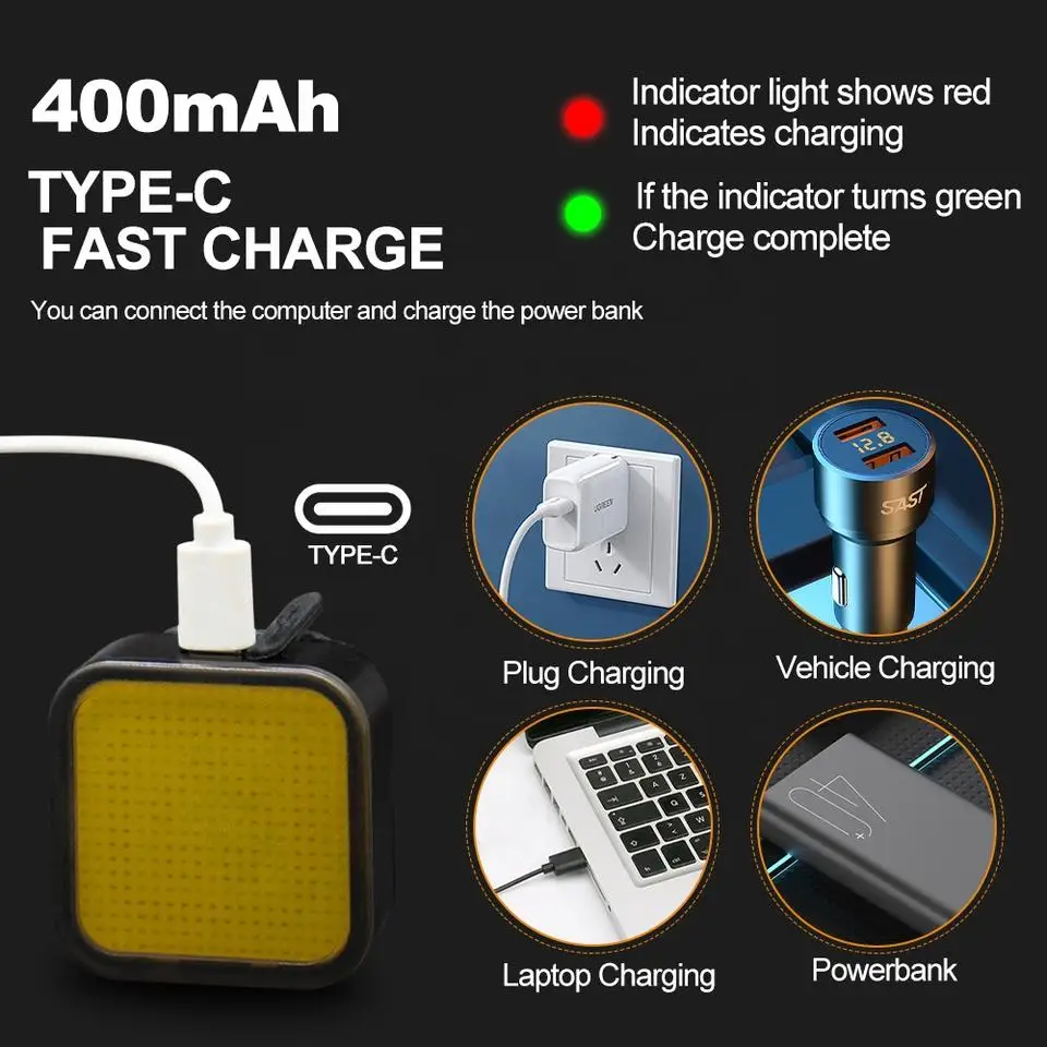 Intelligent Bike Tail Light eBike Rear Light Usb Rechargeable Waterproof rear light waterproof mountain road