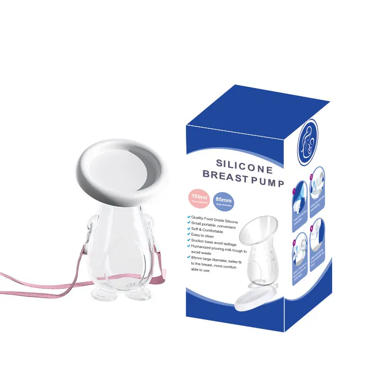 Spot promotion on sale of lovely and beautiful appearance with a cover manual silicone breast pump