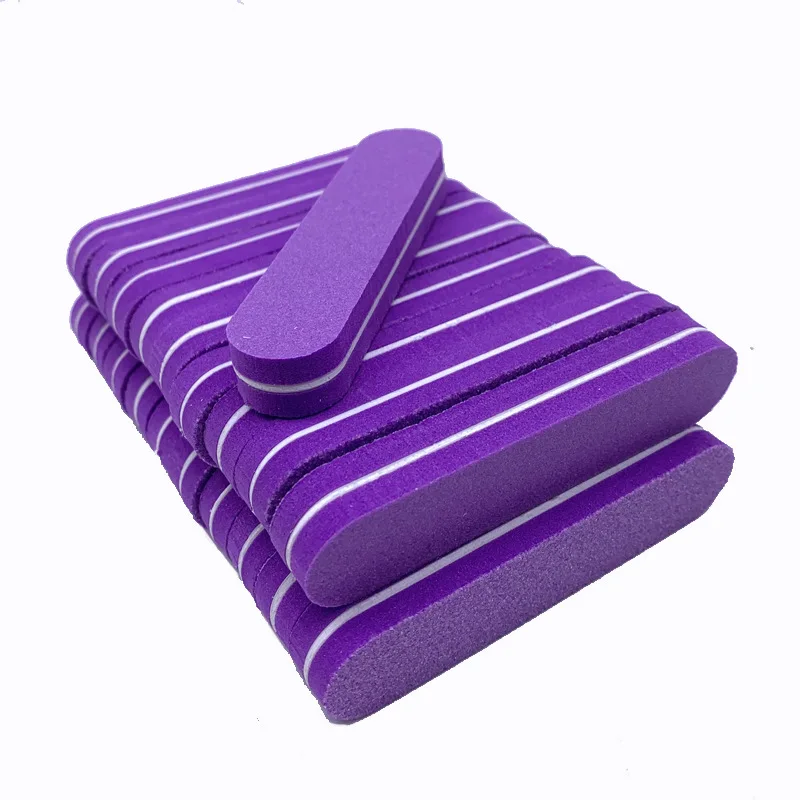Professional High Quality Nail Files Washable Double Sided 100 180 Grit Sponge Mini Nail File Buffer Manicure Tools Bag