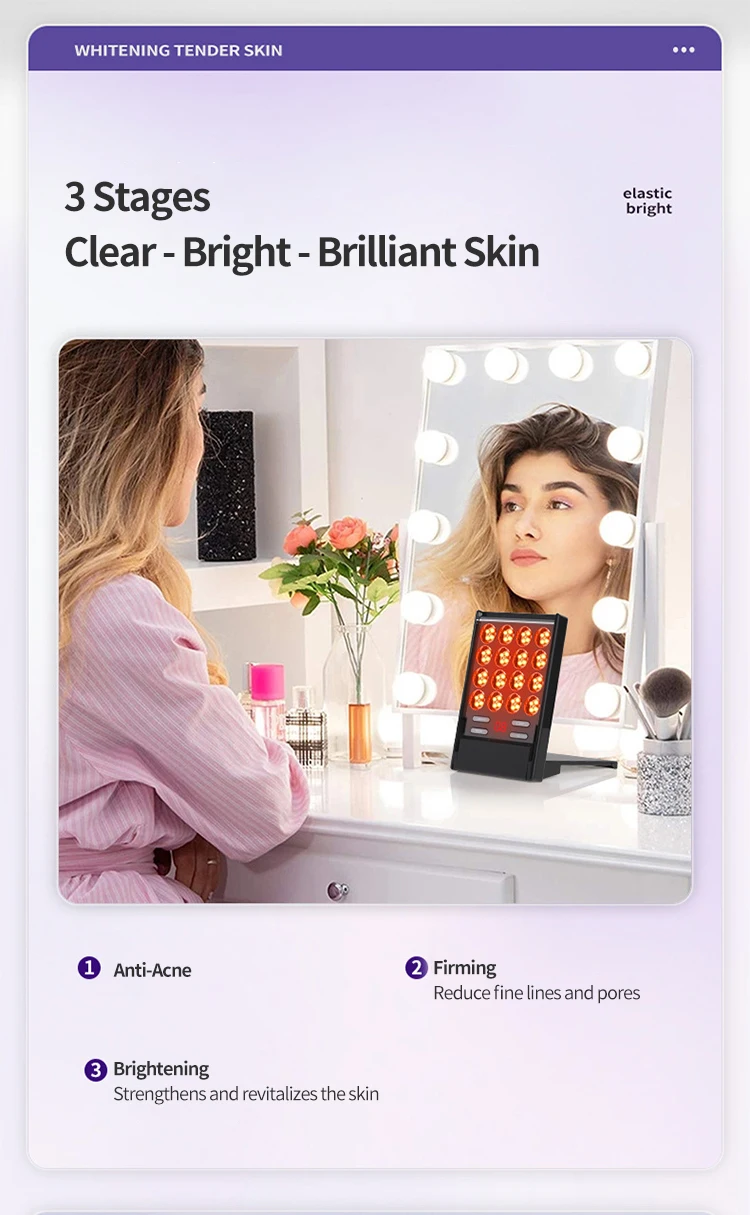 Light Luxury Popular Large Lamp Beauty Device Light Repair Acne Acne Brightening Care LED Optical Skin Beauty Instrument