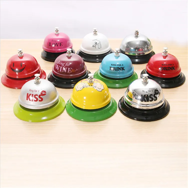 Competitive Price Most Popular Custom Logo Hand Press Dinner Table Bells