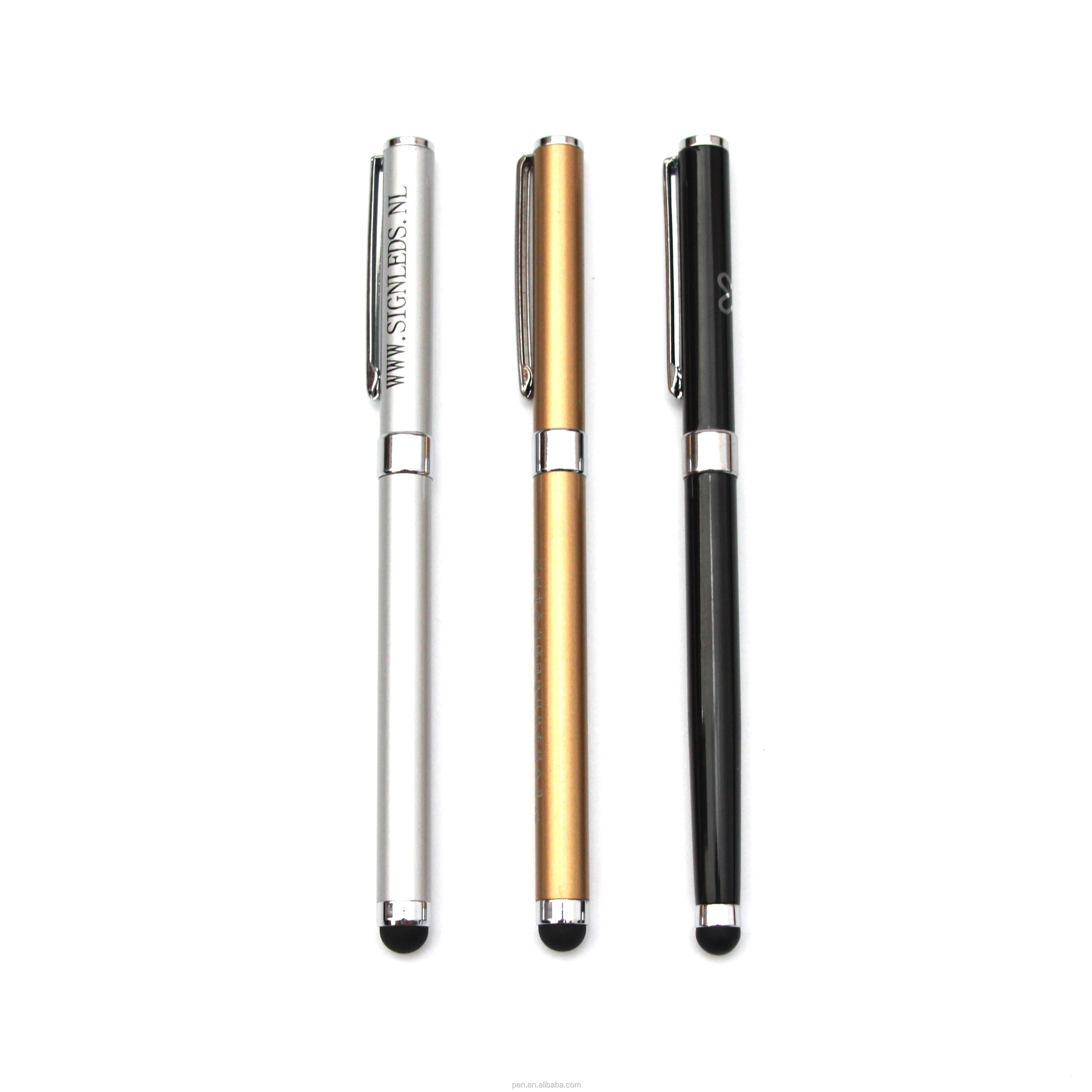 High Quality Custom Logo Multi Function 2 in 1 Stylus Ballpoint Pen For Phone ipad