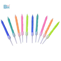 Wholesale  Manufacturer Unique Colorful Spiral Birthday Candle Cake Happy NEW    candle for Party