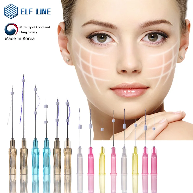 2021 Korea fox eye V Line Medical Korea PDO/PCL/PLLA Face Thread Lift with High Quality