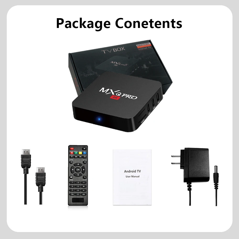 Topleo Factory Wholesale Cheap 2gb Ram 16gb Rom mxq pro 4k 5g Dual Wifi linux tv box onn tv box