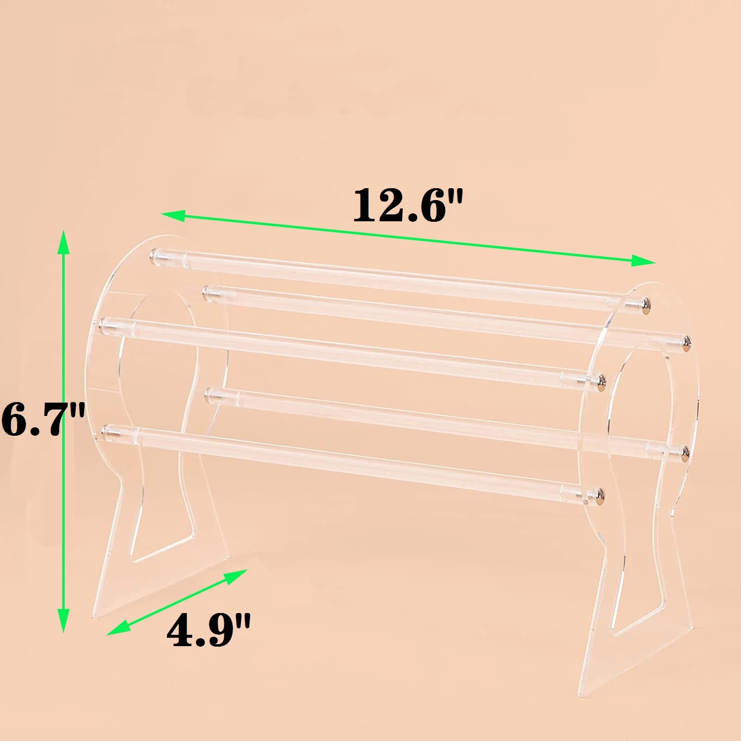 TSGG manufactory detachable clear acrylic headband holder round body headband display rack