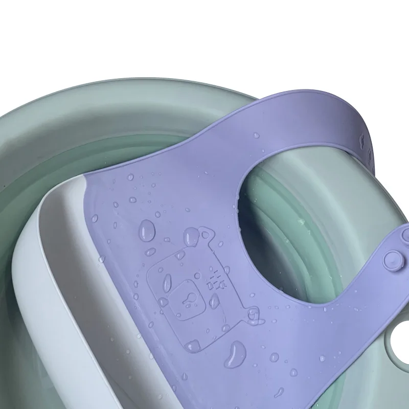 Baby Silicone Bib Comfortable Soft Water Resistant Bib Suitable for Infants and Toddlers to Wear While Feeding