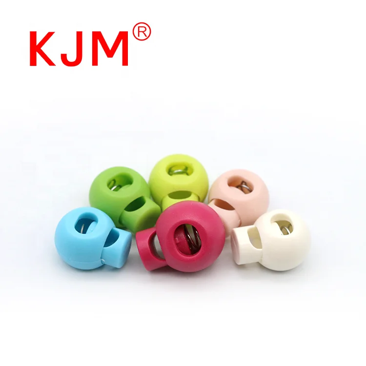 KJM регулируемый цветной Модный шнур с замком, пружинный переключатель, пластиковая крышка для рюкзака, одежды