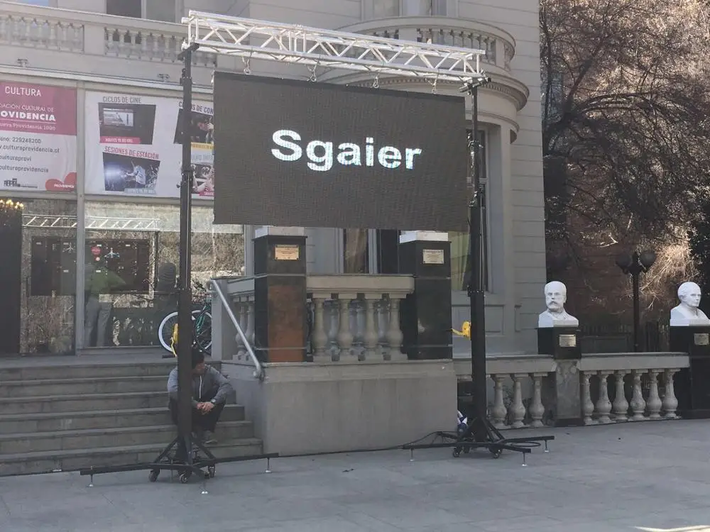 Sgaier Прямая продажа портативный алюминиевый сплав общественных мест открытый ТВ Стенд smart truss