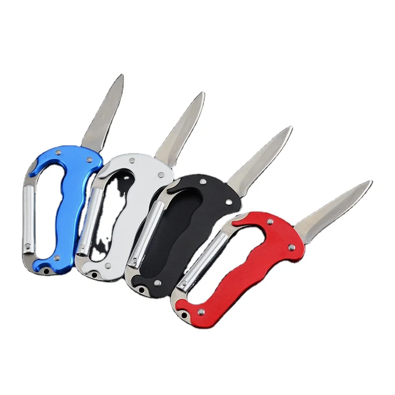 Portable Hunting Multi-Tool Edc Tool Mountaineering Buckle Custom Shaped Carabiner Aluminum Alloy Keychain