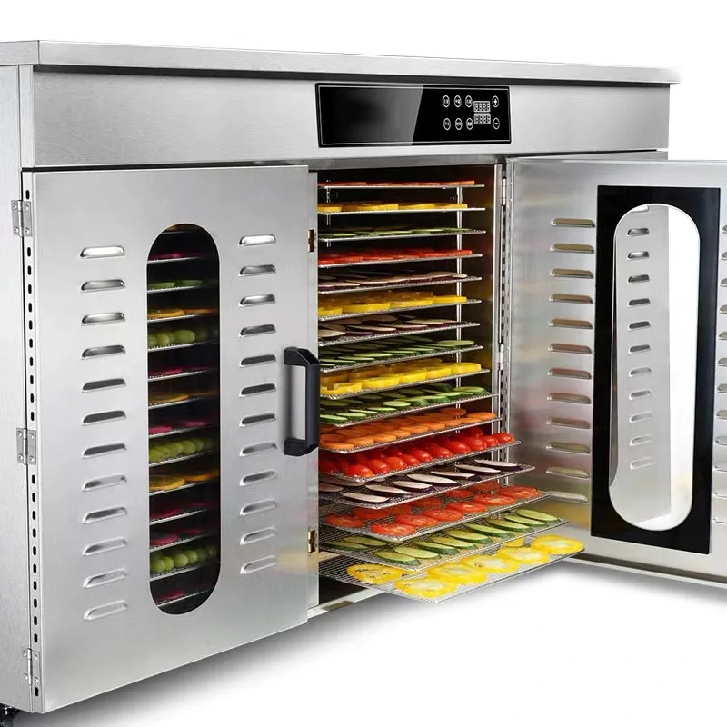 80-layers Food dehydrator Commercial/home dual-use food dryer Stainless steel fruit vegetable drying machine 220V 6000W