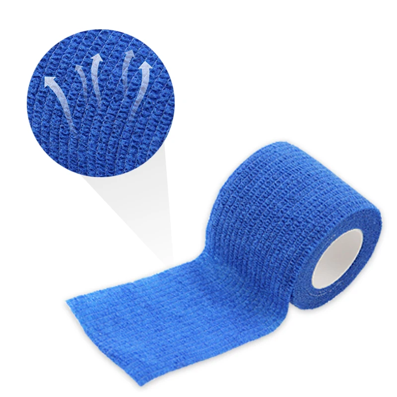Customize colors sports elastic self-adhesive cohesive bandage for joint protection