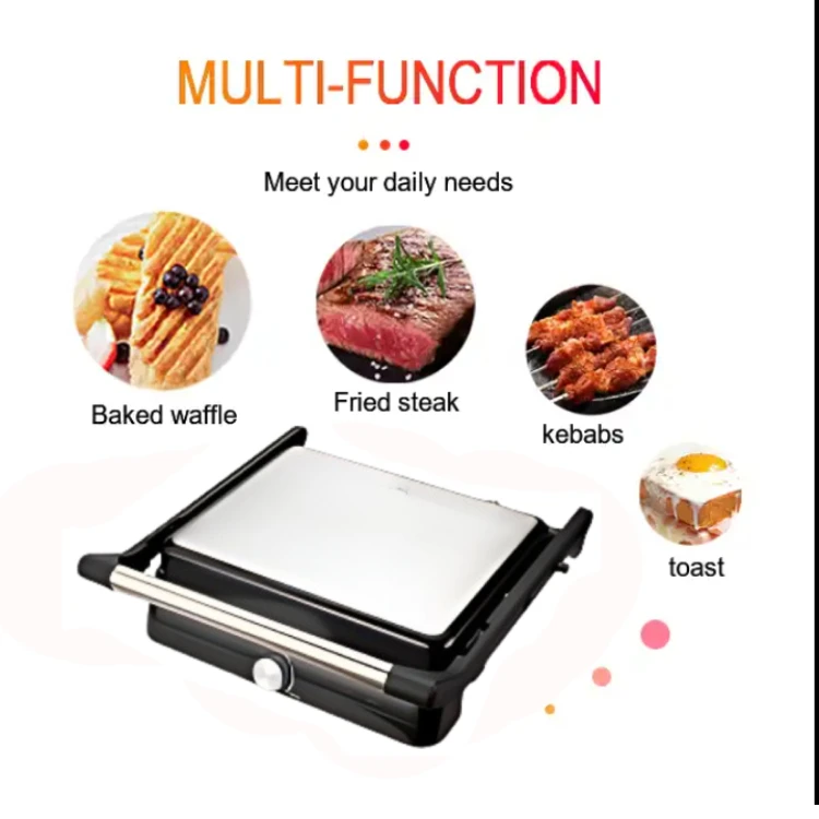 Hot Selling 4 Slice Non-Stick Electric Sandwich Maker Contact Press Grill Professional Detachable Contact Grill