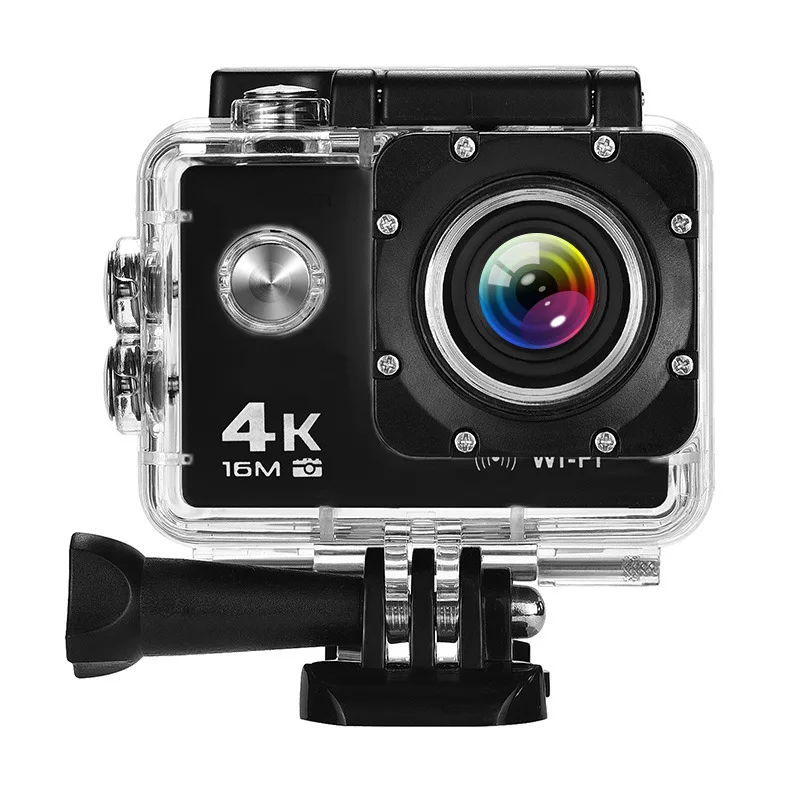Action Camera  HD 4K 30fps 1080P 60fps WiFi 2 Inch 170D Underwater Waterproof Helmet Video Recording Sport Cam