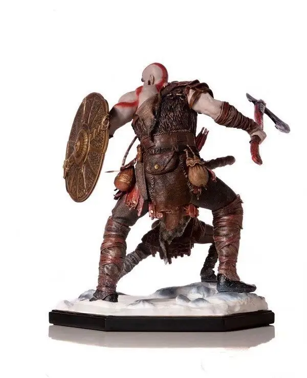 NEWSTAR NS1315  Brazilian film character God of War Kratos father and son handcrafted figurines