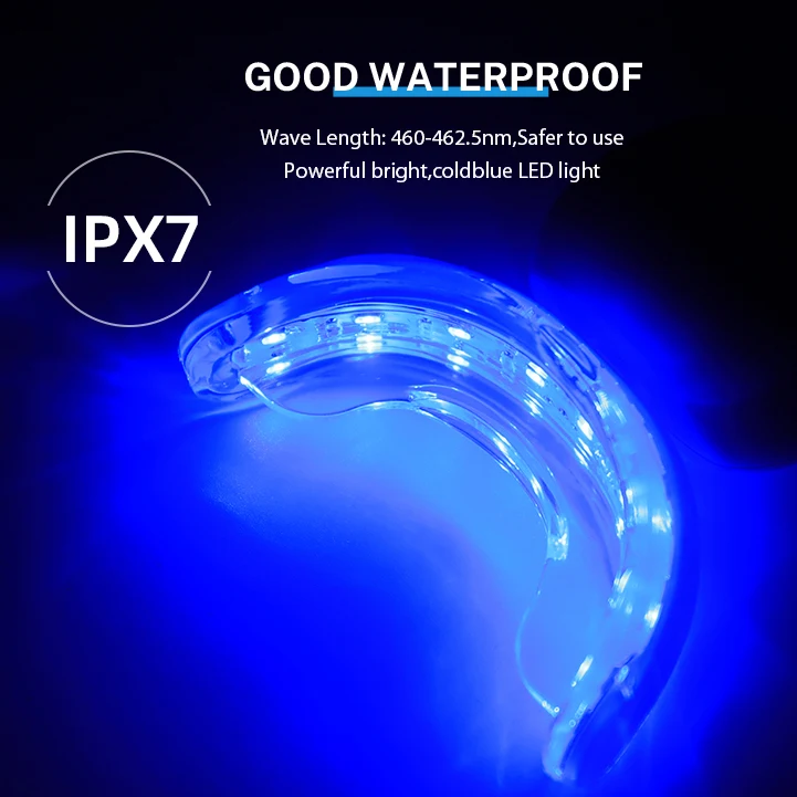 Tooth Whitening Light Teeth Whitening Kit 32 LED Blue Lights Home Use Teeth Whitening Powder Battery Version 15 mins Wholesales