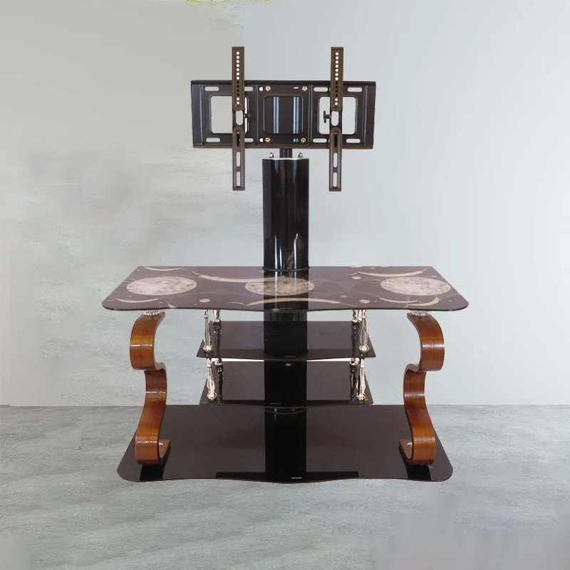 Новый продукт, современная мебель для гостиной, деревянная подставка для телевизора из закаленного стекла