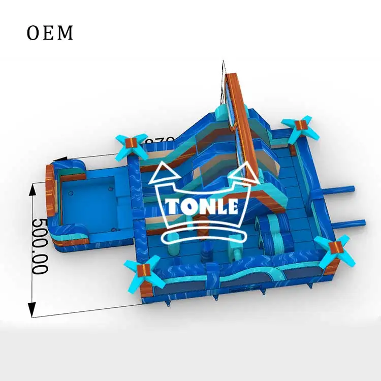 New design South Beach obstacle course inflatable games for sale