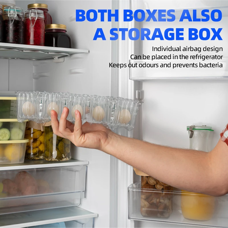 Packing air bubble film protect travel manufacturer wine inflatable air column bag packaging for fruit duck eggs milk powder