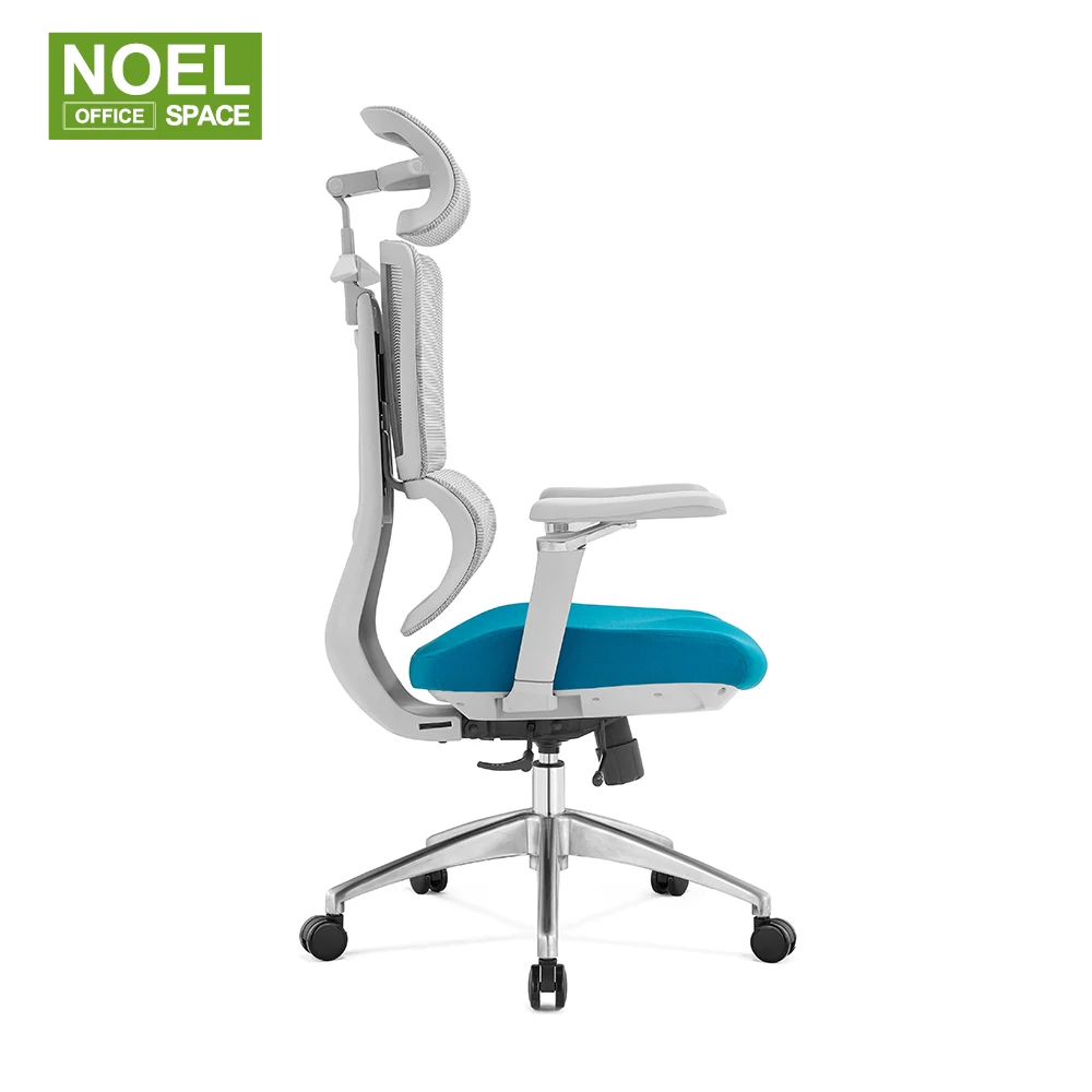 Foshan New luxury modern design ergonomic office mesh fabric chair Comfort Swivel executive chair with 6D armrest