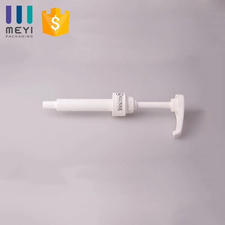 Food-grade Plastic Sugar Syrup Black Pump Dispenser White Syrup Pump For Jam Bottle