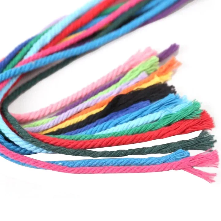  customized twisted twine macrame 100% cotton rope for