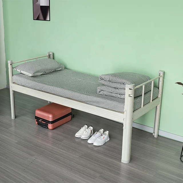 JZD triple bunk bed three layers hostel hotel metal bunk bed for adult commercial furniture