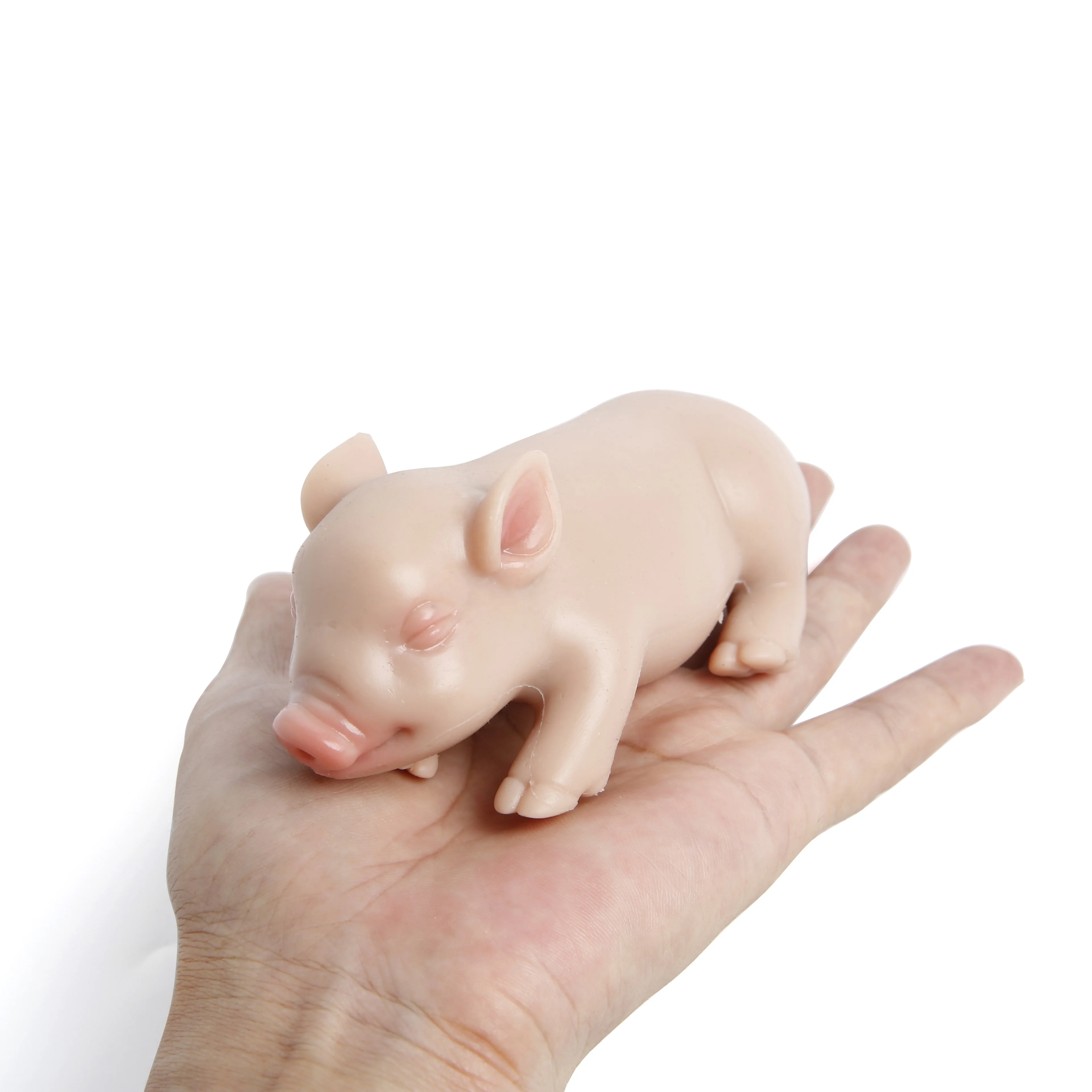 14CM Silicone Reborn Sleeping Pig Doll Realistic Art Mini Piglet Toys for Children Christmas Dolls