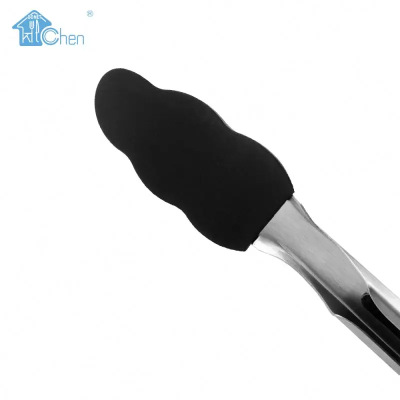 Factory Multifunctional Kitchen Tools & Gadgets Bamboo Food Tongs Kitchen Tools Silicone Tongs
