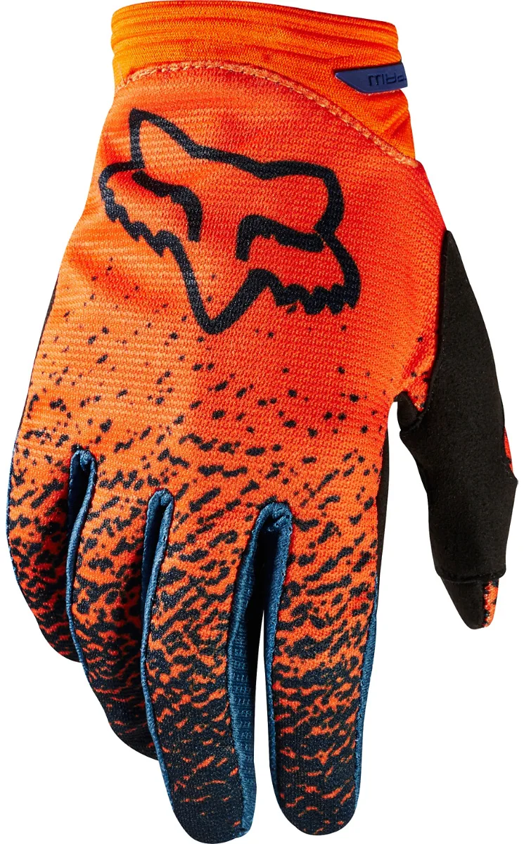 Breathable Blue Full Finger Motorcycle Gloves  Professional Mountain Bike Racing MTB Cycling Gloves