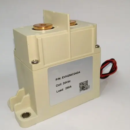 Battery Car Parts 250A DC contactor, DC 12-1500V, 12V/24V Coil Voltage