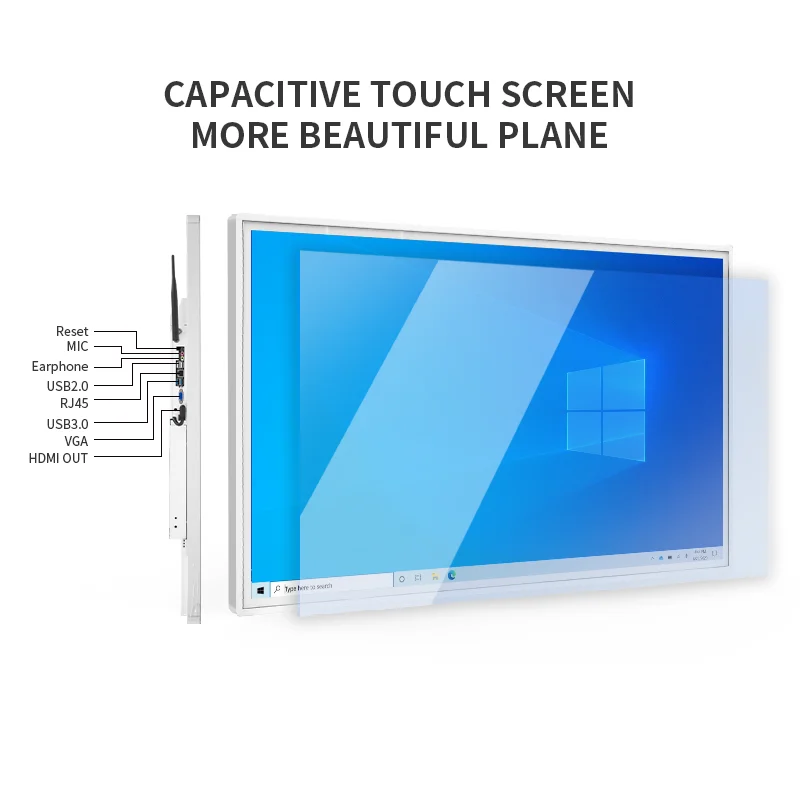 Wall Mount Android Digital Signage Smart LCD TV Display Menu Board Indoor PC Touch Screen for Advertising Display