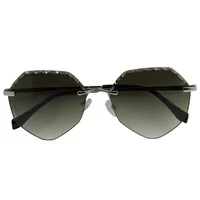 Popular women  Diamond shape Fashion Metal Sunglasses