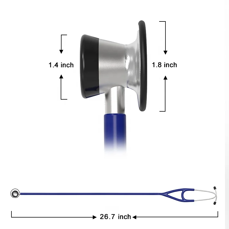 
Good Price Blue Medical Cardiology Stethoscope 
