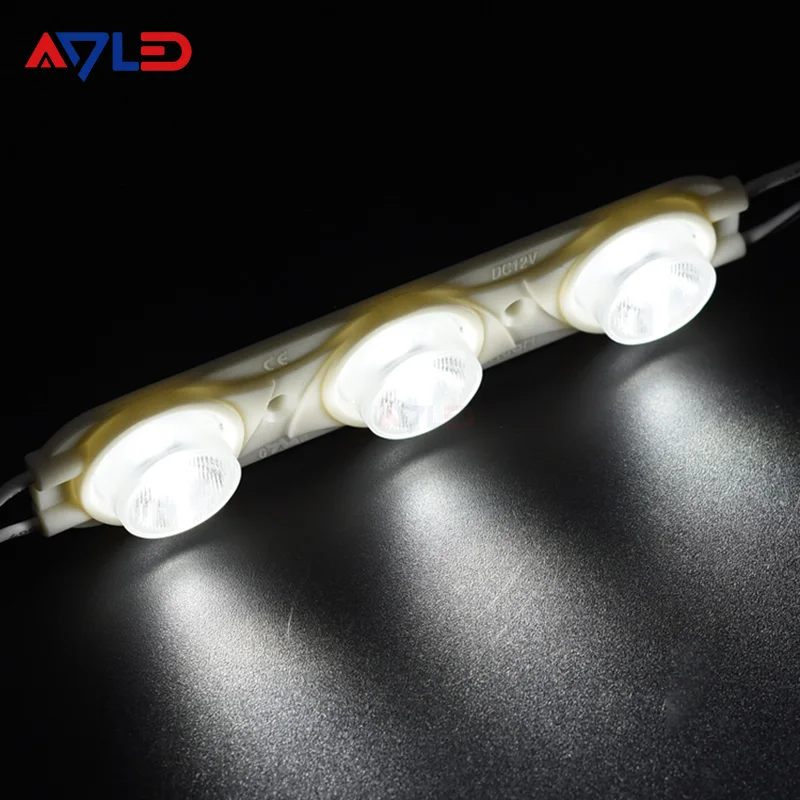 12V 3W Edge lit led modul Single Color IP67 Waterproof SMD2835 Injection 3 led Module