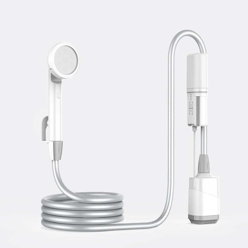 2024 популярный портативный походный душ USB-C перезаряжаемый открытый портативный душ с сигналом SOS и освещением