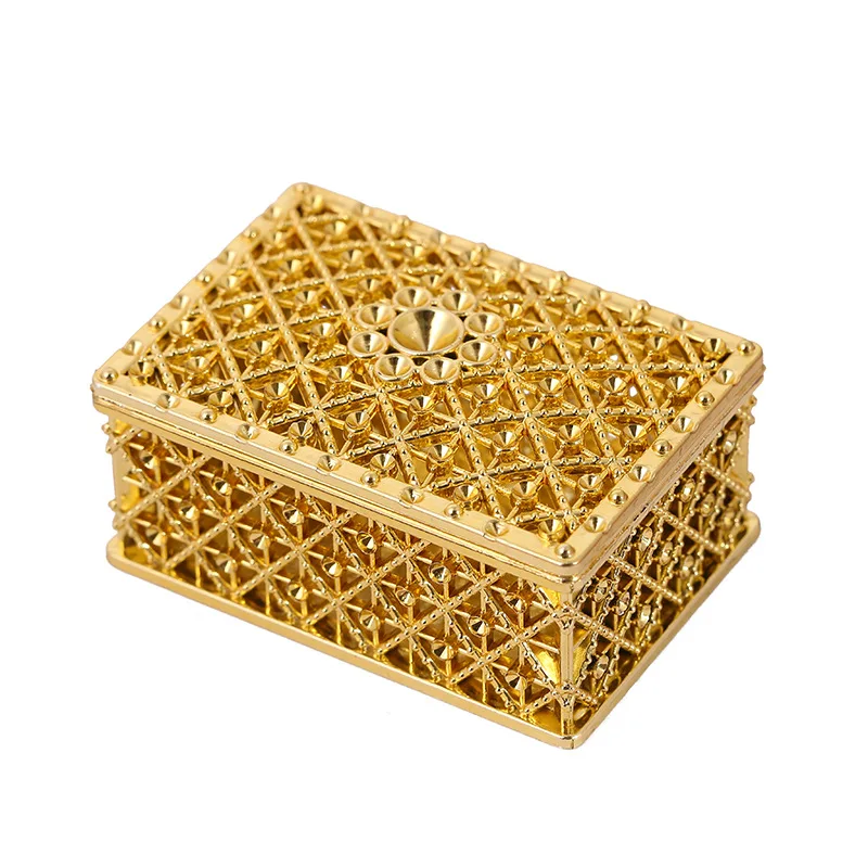 Creative round gold heart square plastic candy box wedding banquet party favor gifts chocolate candy box