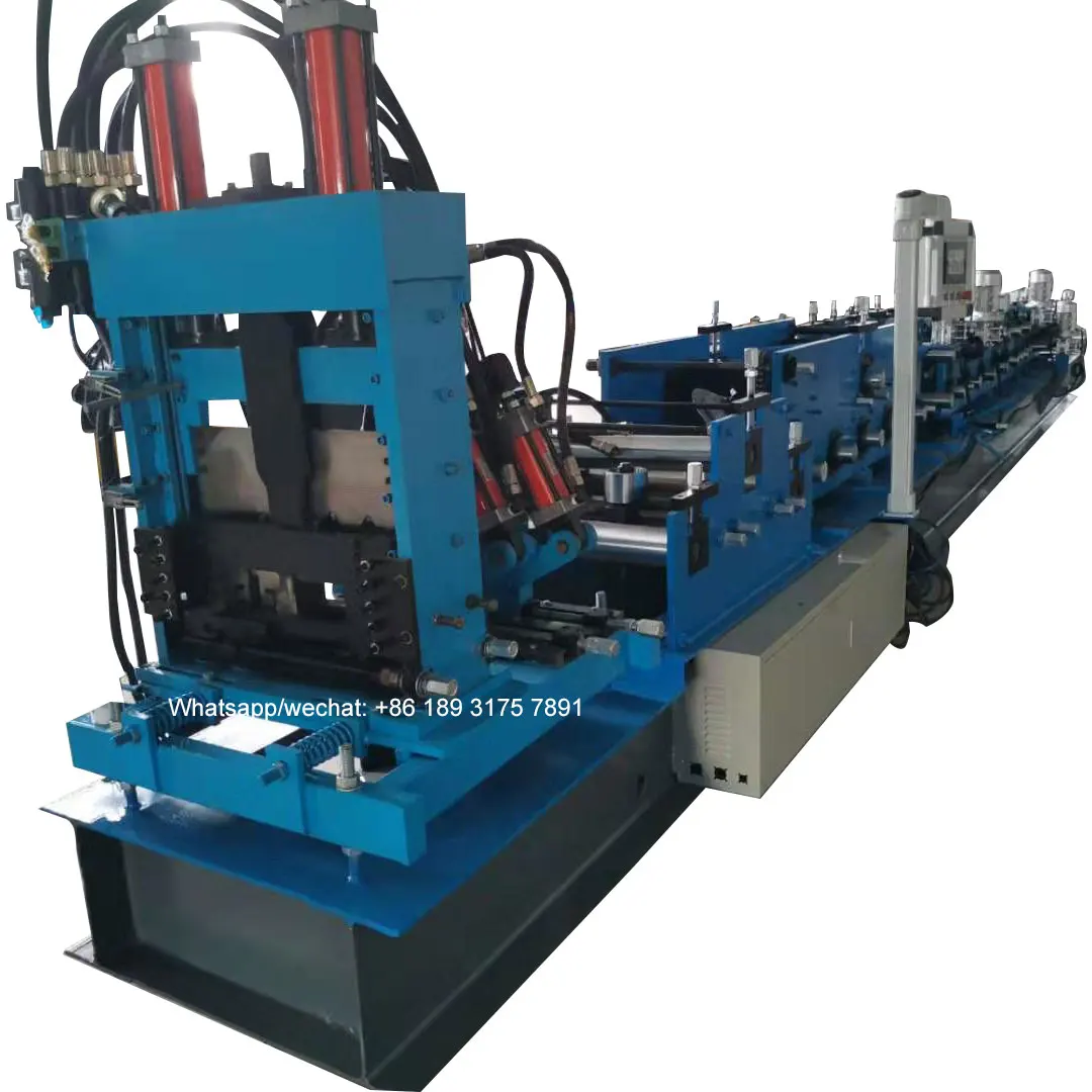 2021 new design automatic steel c purlin roll forming machine with good price