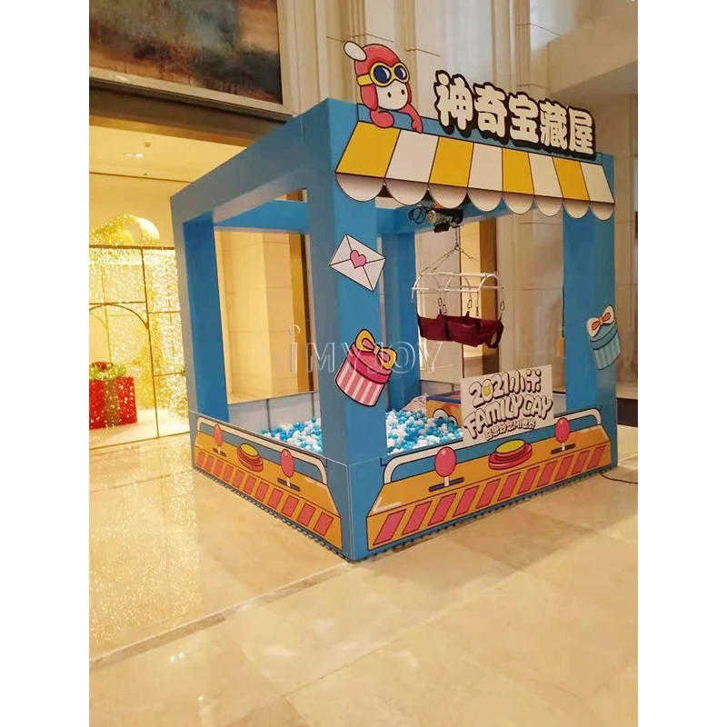 Earn money real person big claw machines plush crane toy vending arcade machine human claw game