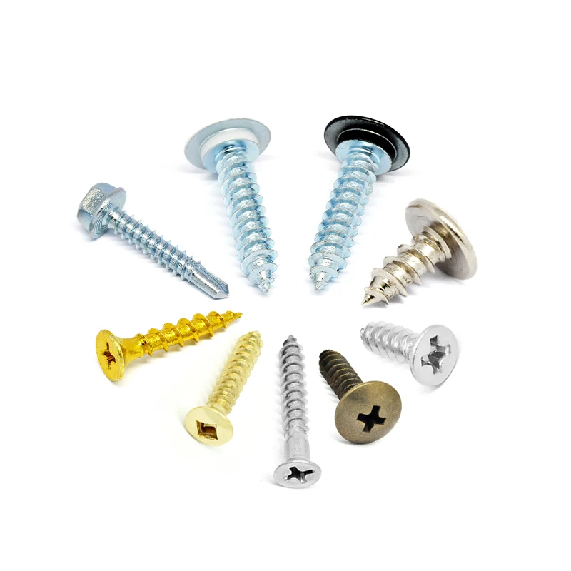 Wholesales Zinc Plated Cross Head Tapping Screw Chipboard Tornillos Gypsum Board Black Phosphate Drywall Wood Screw