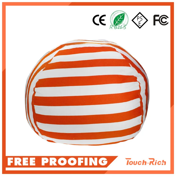 Touch Rich  Large 270cm  Capacity Kids Stuffed Animal Plush Toy Bean Bag Storage