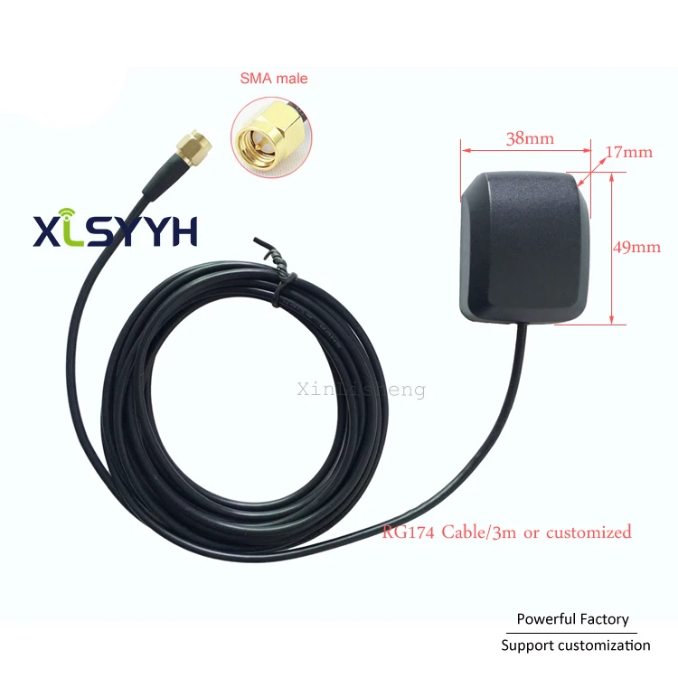 New 28dBi Active gps BD dual model 1575 Magnetic Antenna External Car GPS antenna with internal ceramic
