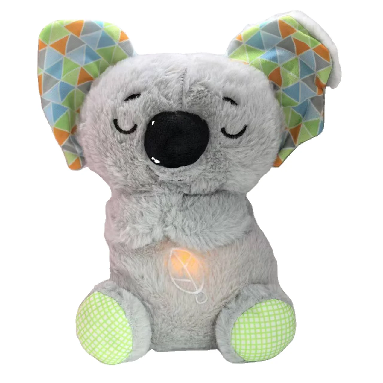 New Arrival Cute Breathing Stuffed Animals Soothe And Snuggle Otter Sleep Buddy Sound Machine With Rhythmic Breathing