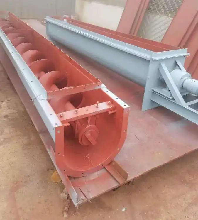 stainless steel shaftless pellet screw conveyor machine cement spiral auger conveyor feeder