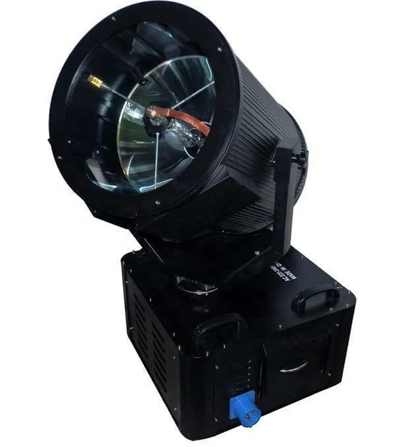 High Power Super Outdoor Sky Search Light 2 KW to 7KW Xenon Lamp Hotel Building Sky Beam Moving Head Searchlights