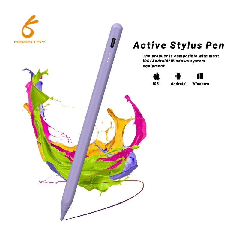 high precision three led light indicator univers stylus android touch pen pencil for tablet