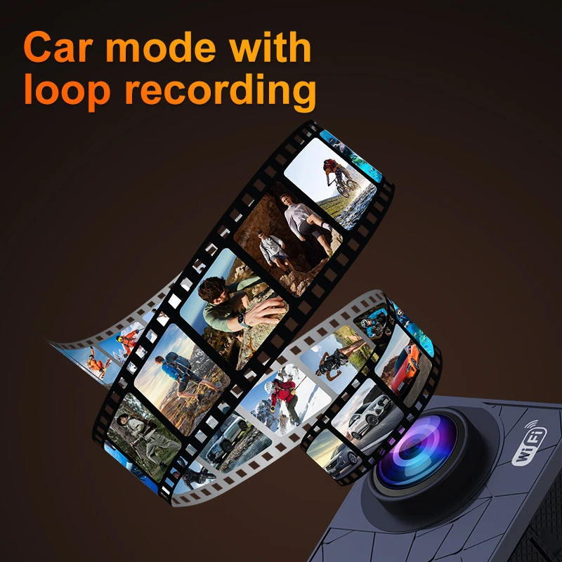 High Performance, Low Cost:HD 1080P Outdoor sports adventure challenge camera 4K Sport Camera with Waterproof Housing and IPS