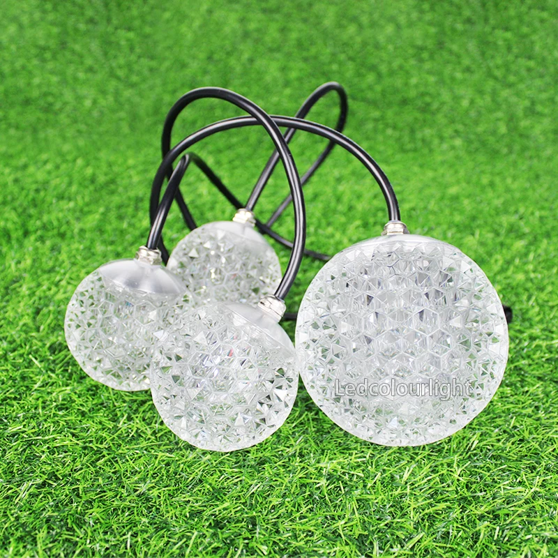 DMX RGB Christmas Crystal Ball Holiday Decorative RGB Pixel Light Warm White LED Crystal Ball Fairy Lights