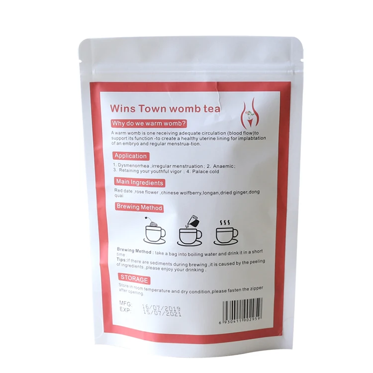 Woman Womb Detox Tea Female  Natural Herbal Fertility Tea Rose Flower Flavored Tea