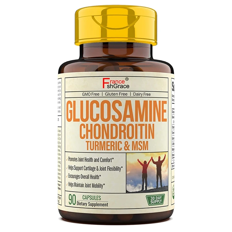 Glucosamine Chondroitin Turmeric Boswellia Joint Support Supplement Helps Occasional Discomfort Relief for Back Knees Hands